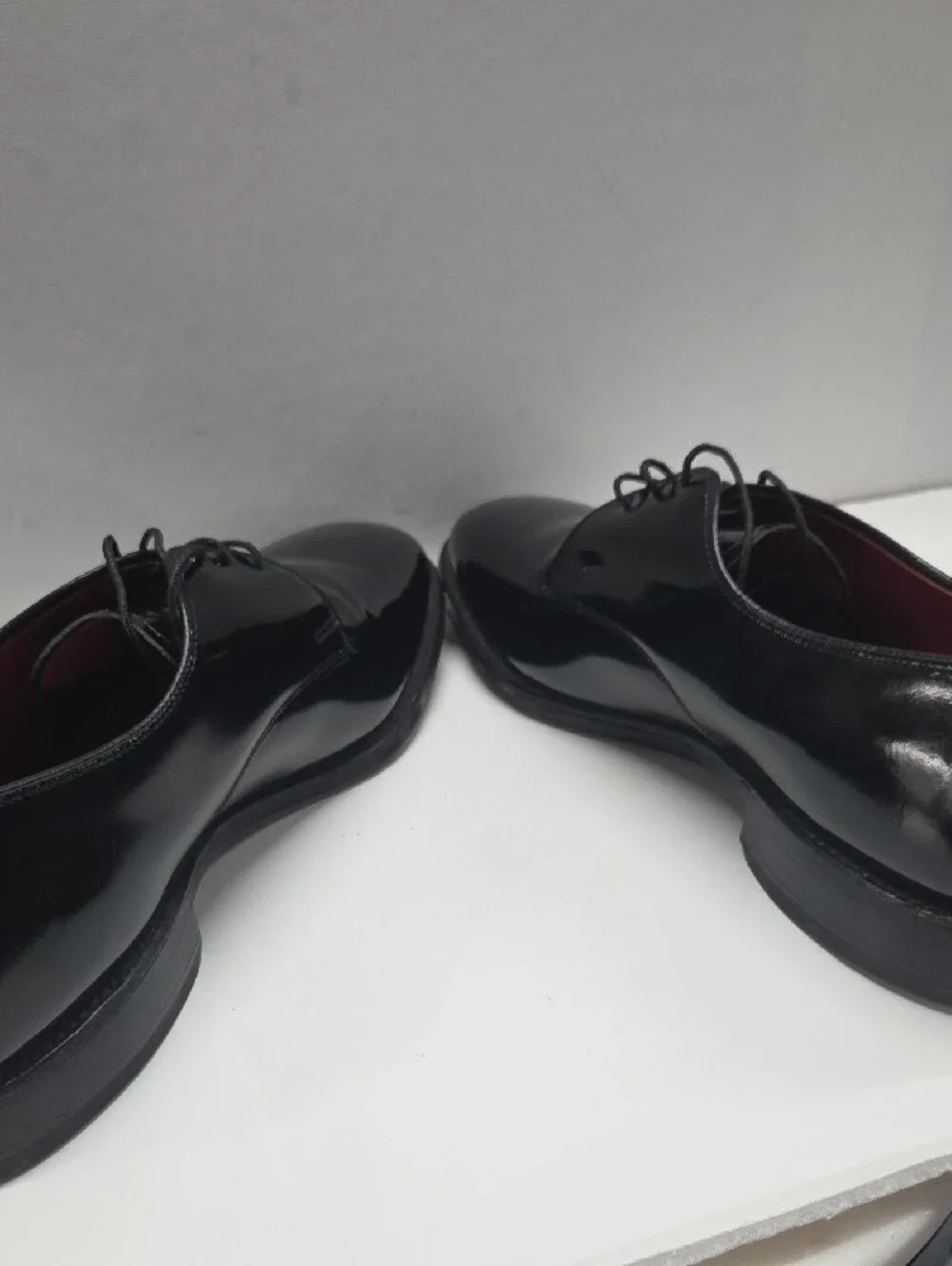 Allen Edmonds Black Patent Leather Derby Dress Shoes Size 8